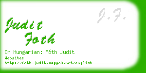 judit foth business card